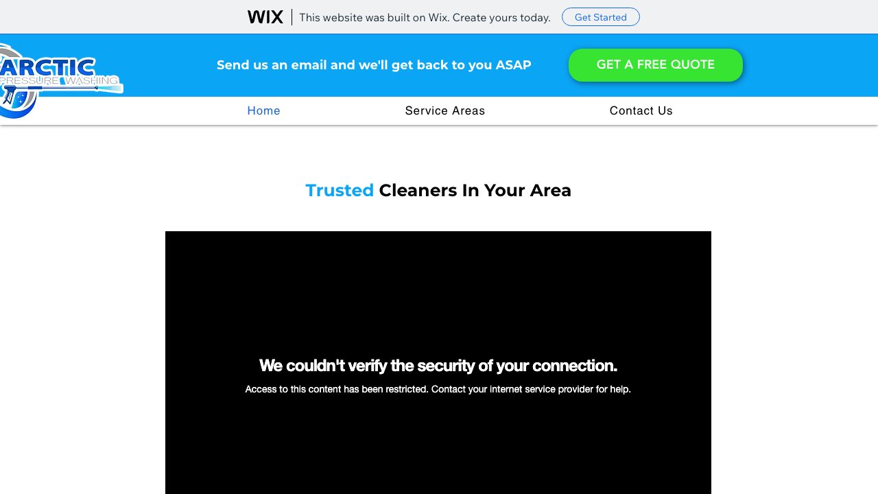 Arctic Pressure Washing Abbotsford website