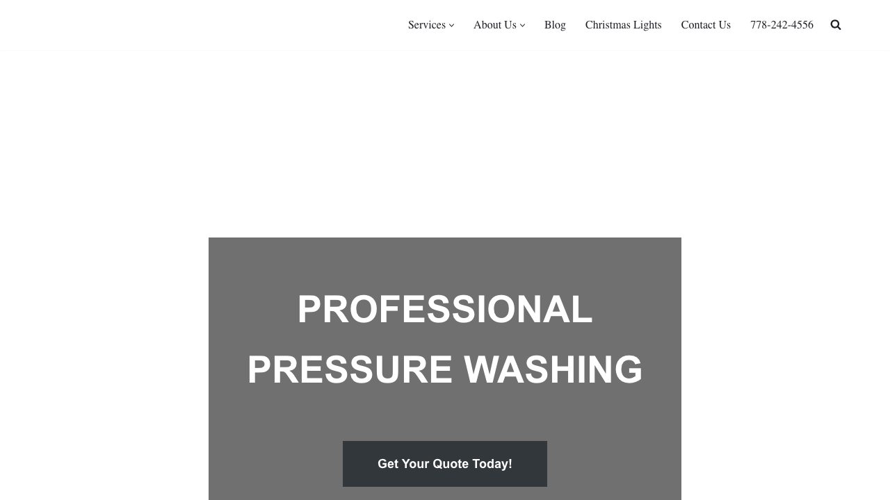 Fuse Power Washing website