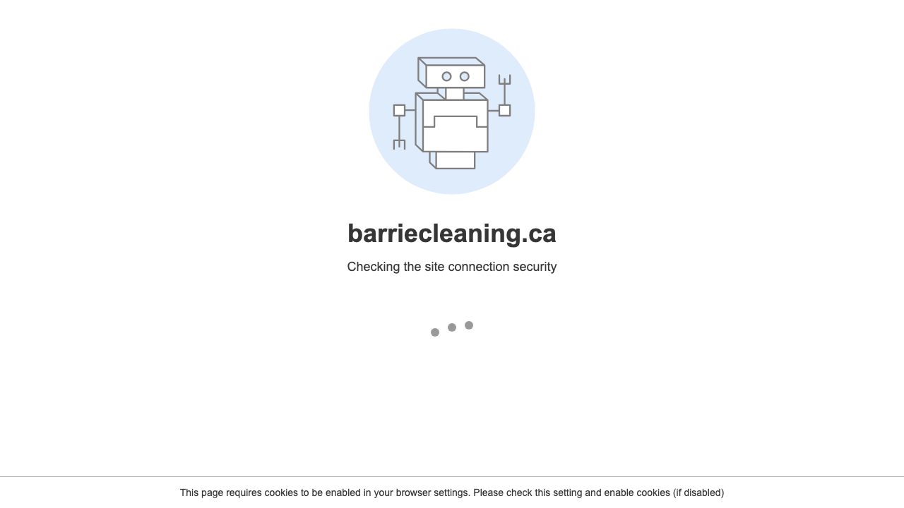 Barrie Cleaning Services website