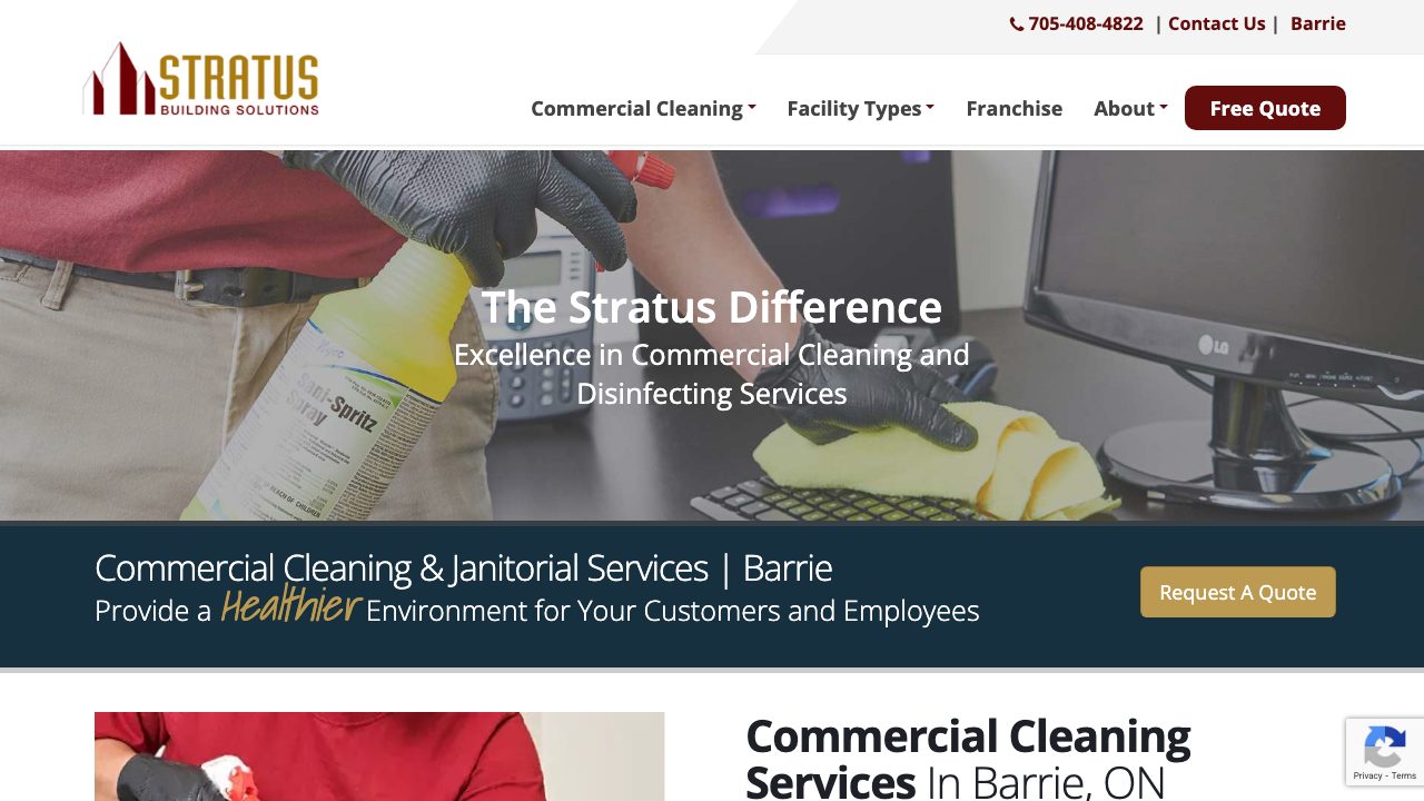 Stratus Building Solutions of Barrie website