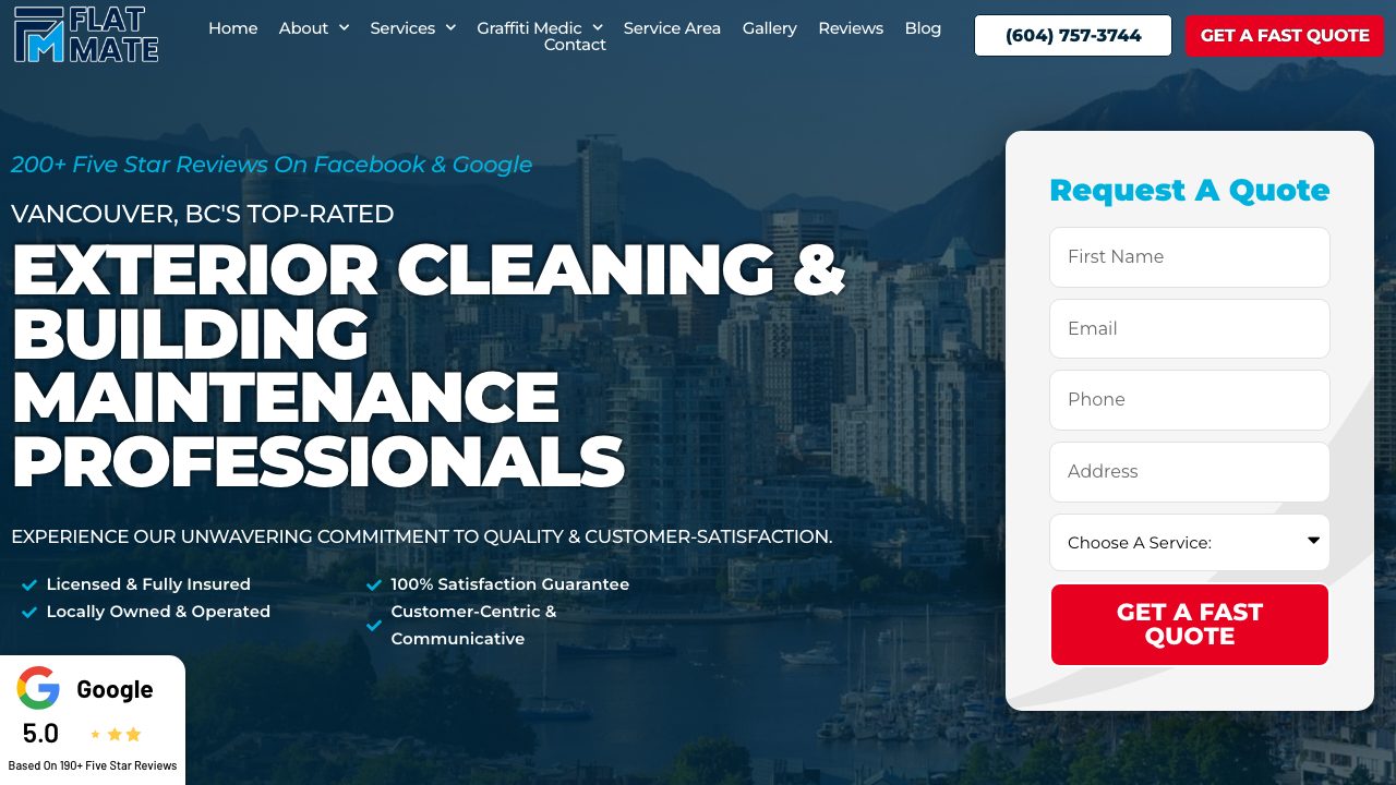 Flat Mate Property Services website