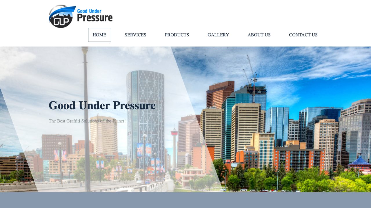 Good Under Pressure website