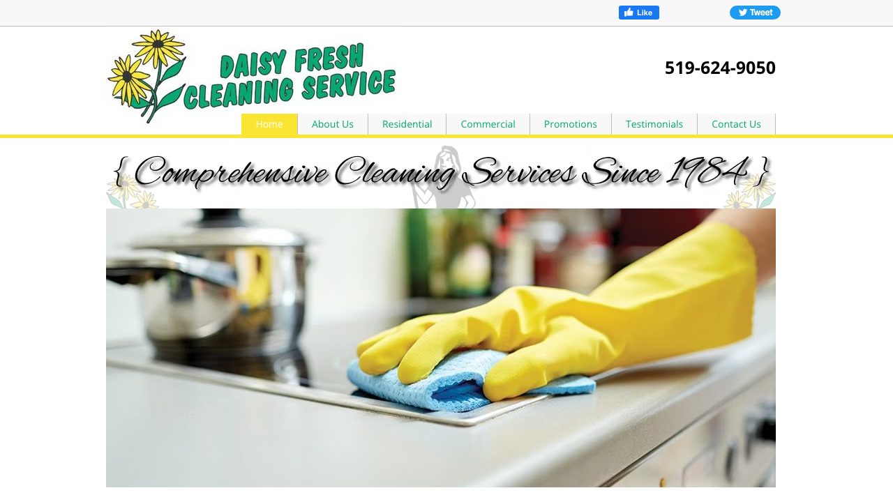 Daisy Fresh Cleaning Service website