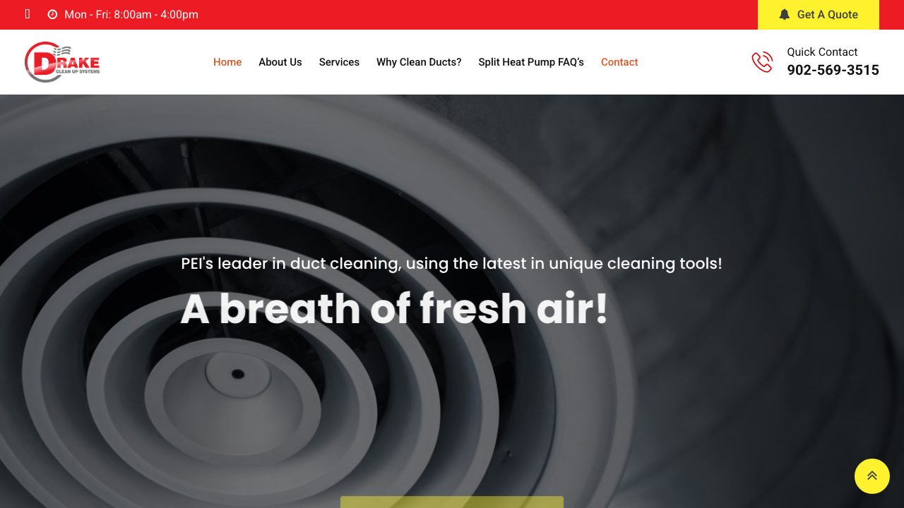 Drake Clean Up Systems website