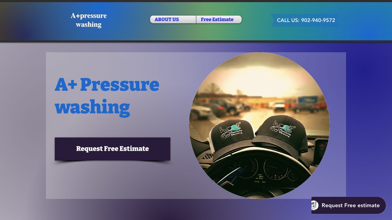 A+ Pressure Washing website