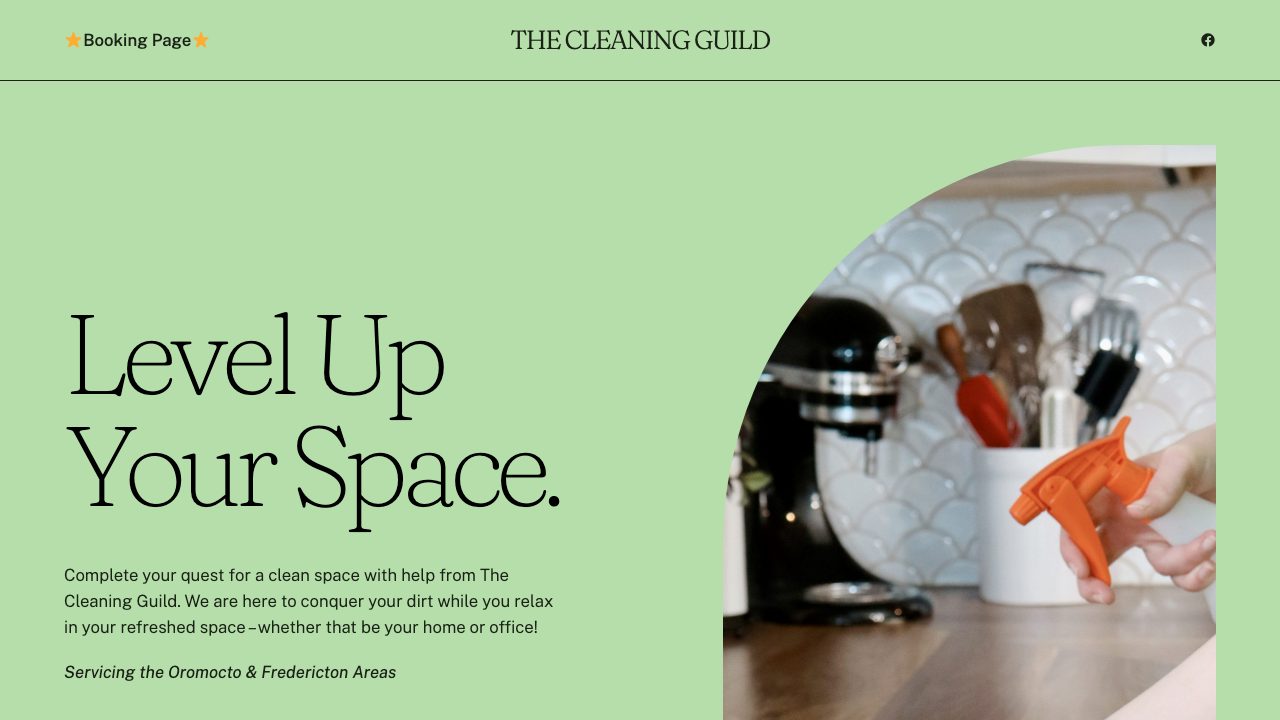 The Cleaning Guild website