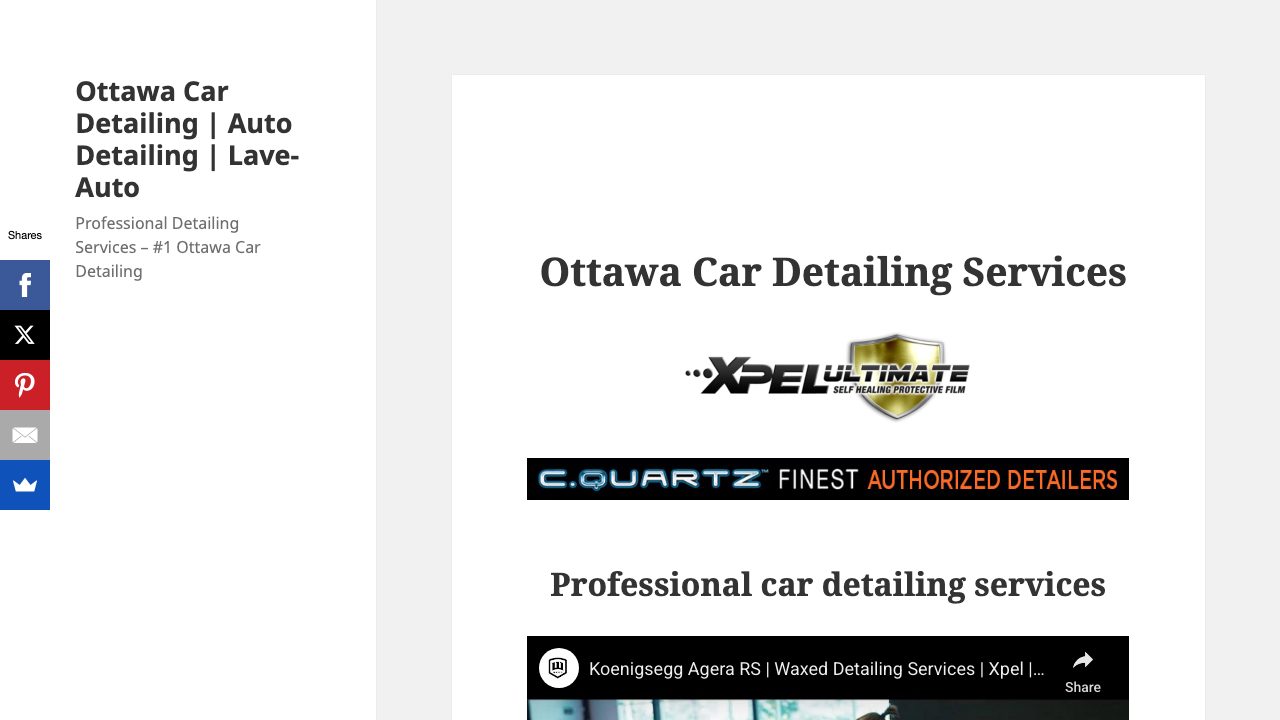 Waxed Detailing Services - Ottawa Paint Protection Films & Ceramic Coatings website
