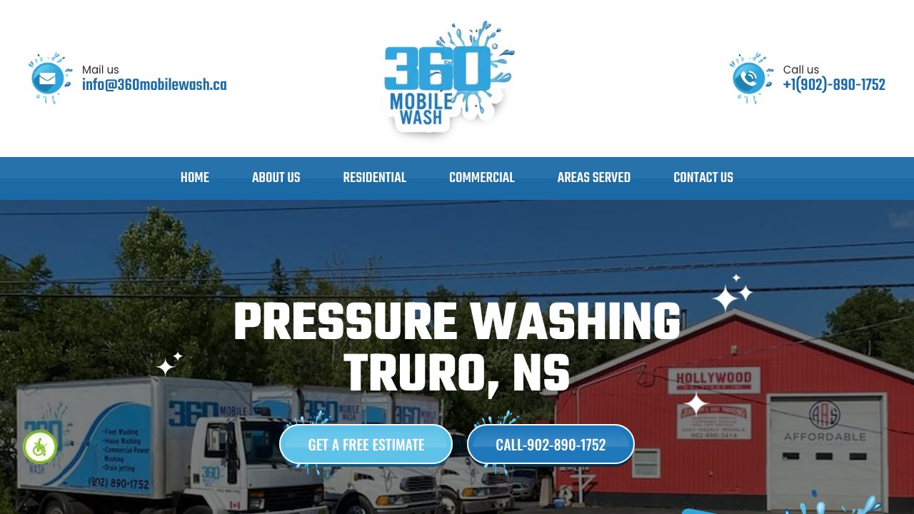 Site web de 360 Mobile Wash - Truro
