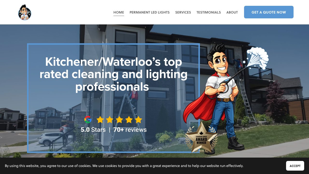 Hero Washing website