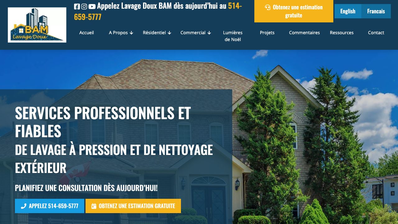 Lavage Doux BAM website