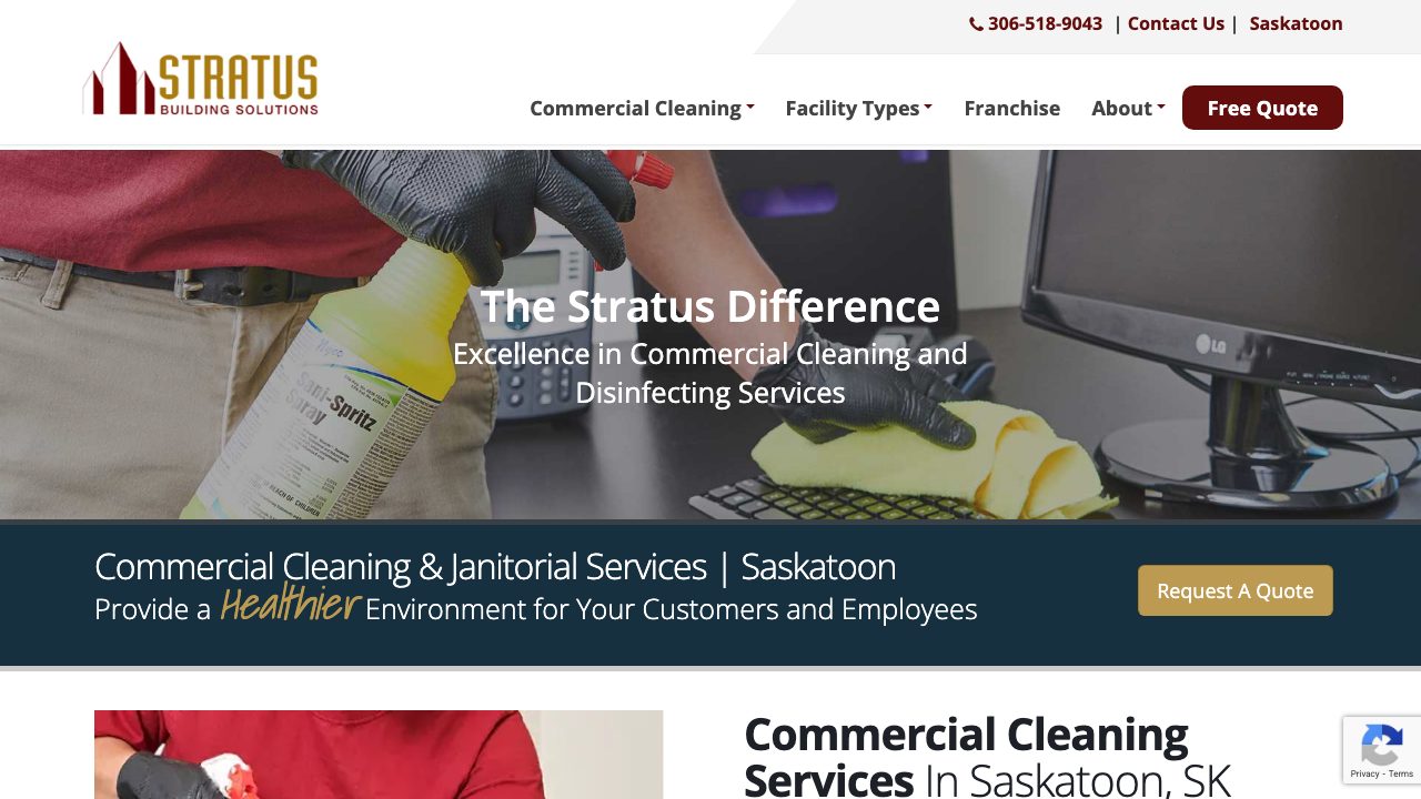 Stratus Building Solutions of Saskatoon website