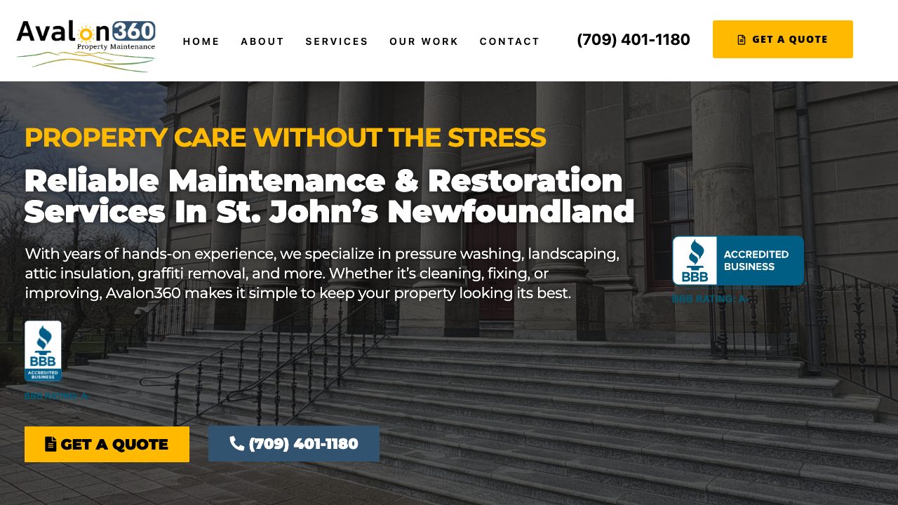 Avalon 360 - Attic Insulation & Property Maintenance website