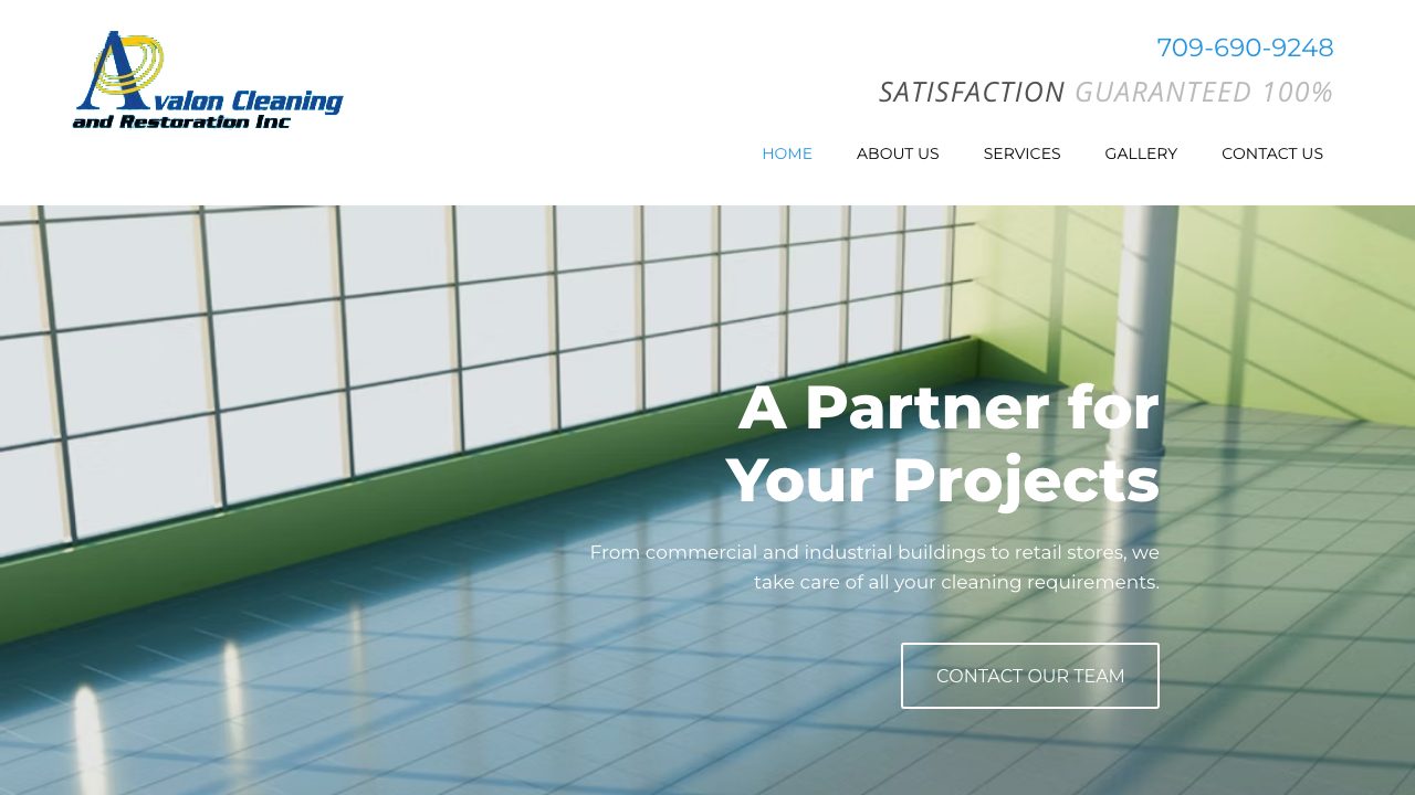 Avalon Cleaning and Restoration Ltd website