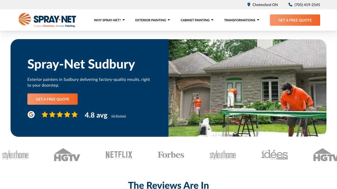 Spray-Net Sudbury website