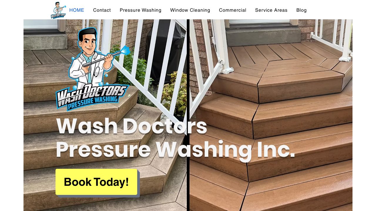 Wash Doctors Pressure Washing Inc. website