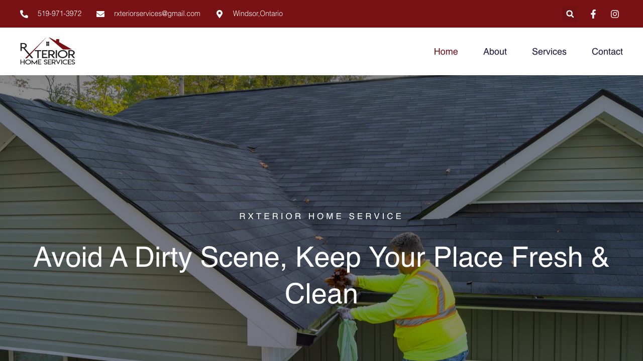 RXterior Home Services website